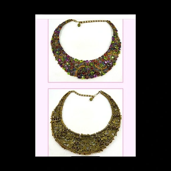 Heidi Daus Dragonfly Statement Bib Necklace Factory Sealed
